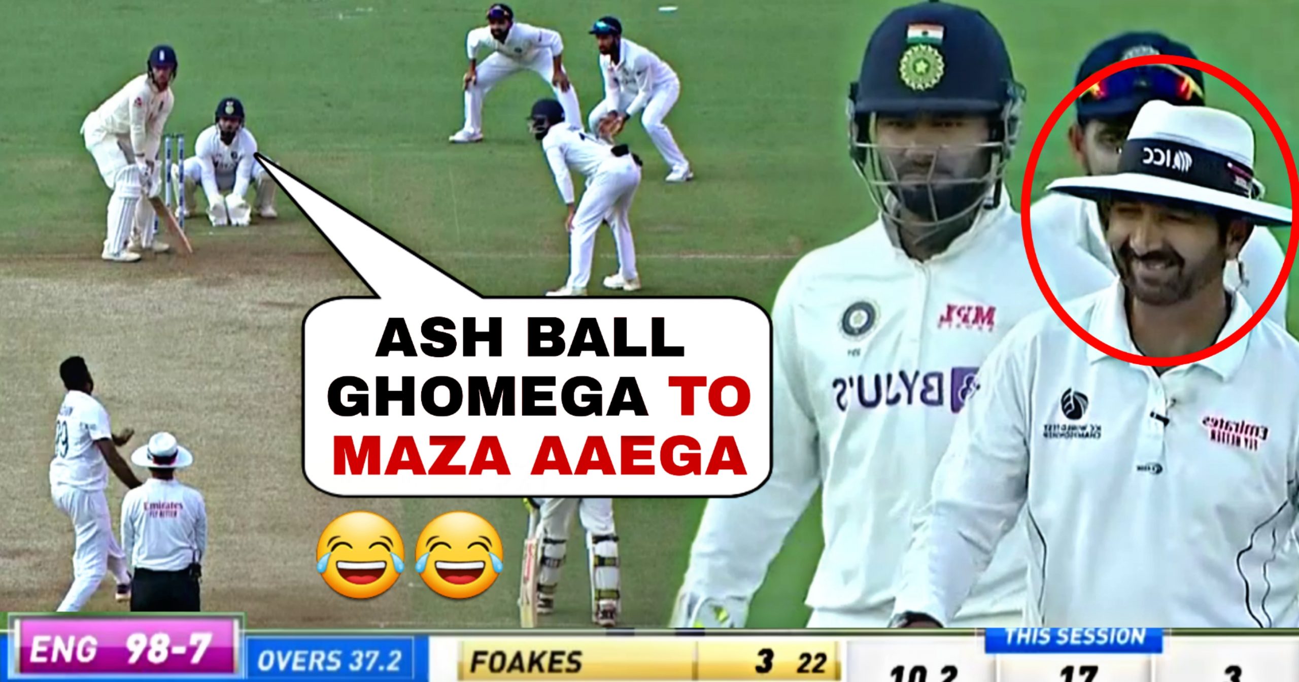 Watch Rishabh Pant's Funny Stump Mic Recording Ball ghoomega to maza aaega  in 3rd Test - Sports Edge