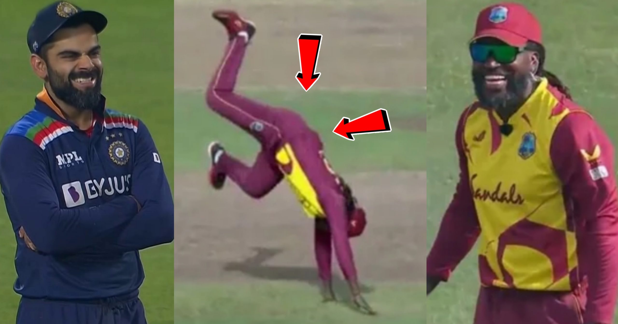 Watch : Funny video of Chris Gayle doing a cartwheel on ground. - Sports  Edge