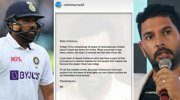 rohit sharma 15 years in cricket