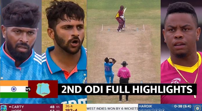 Ind vs Wi 2nd ODI highlights