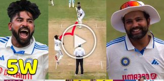 Siraj wicket Video