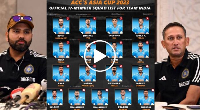 Asia Cup 2023 team